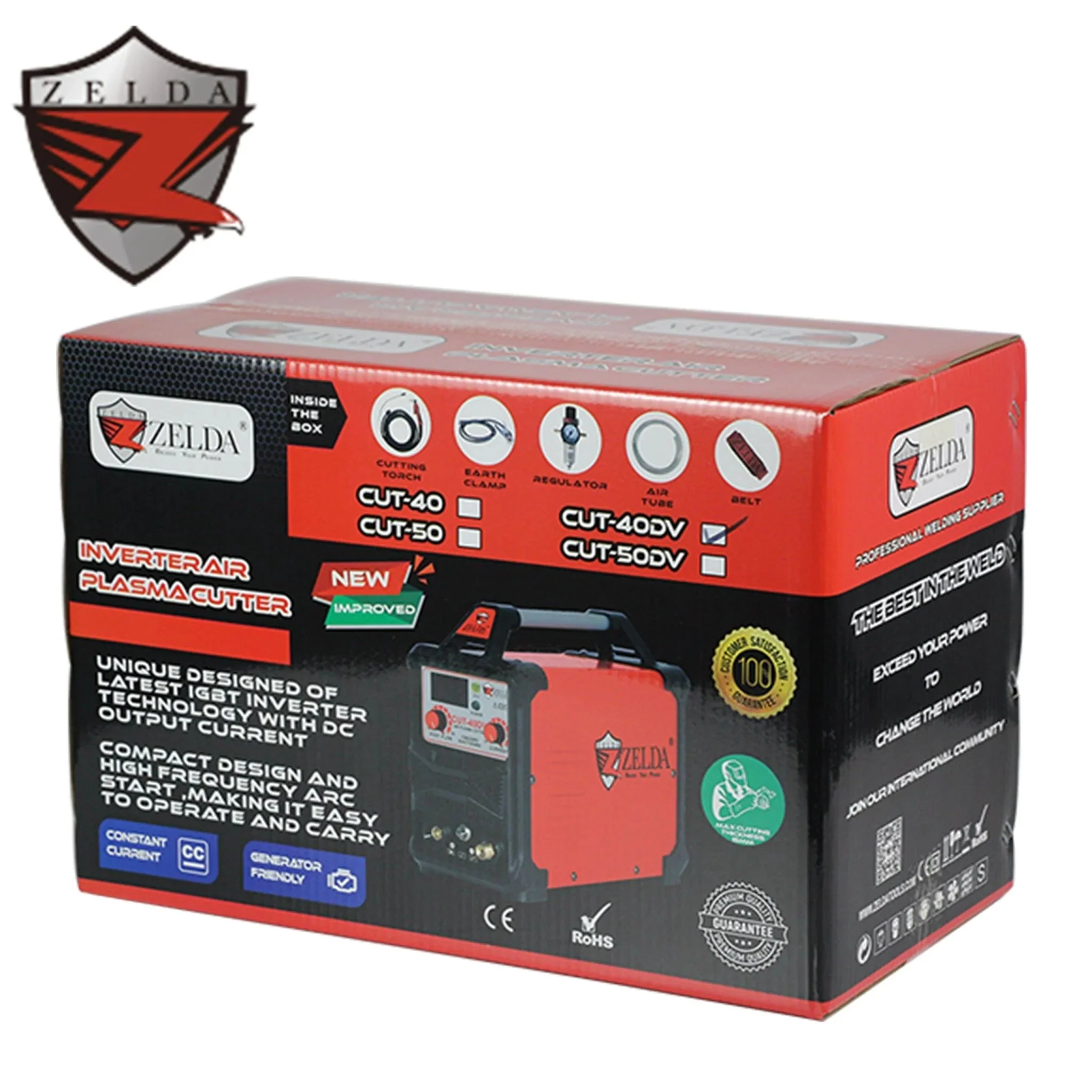 Dual Voltage Plasma Cutter – 40A Digital Inverter, 220V/110V, Model: CUT40DV, SKU: CUT40DV - Image 2