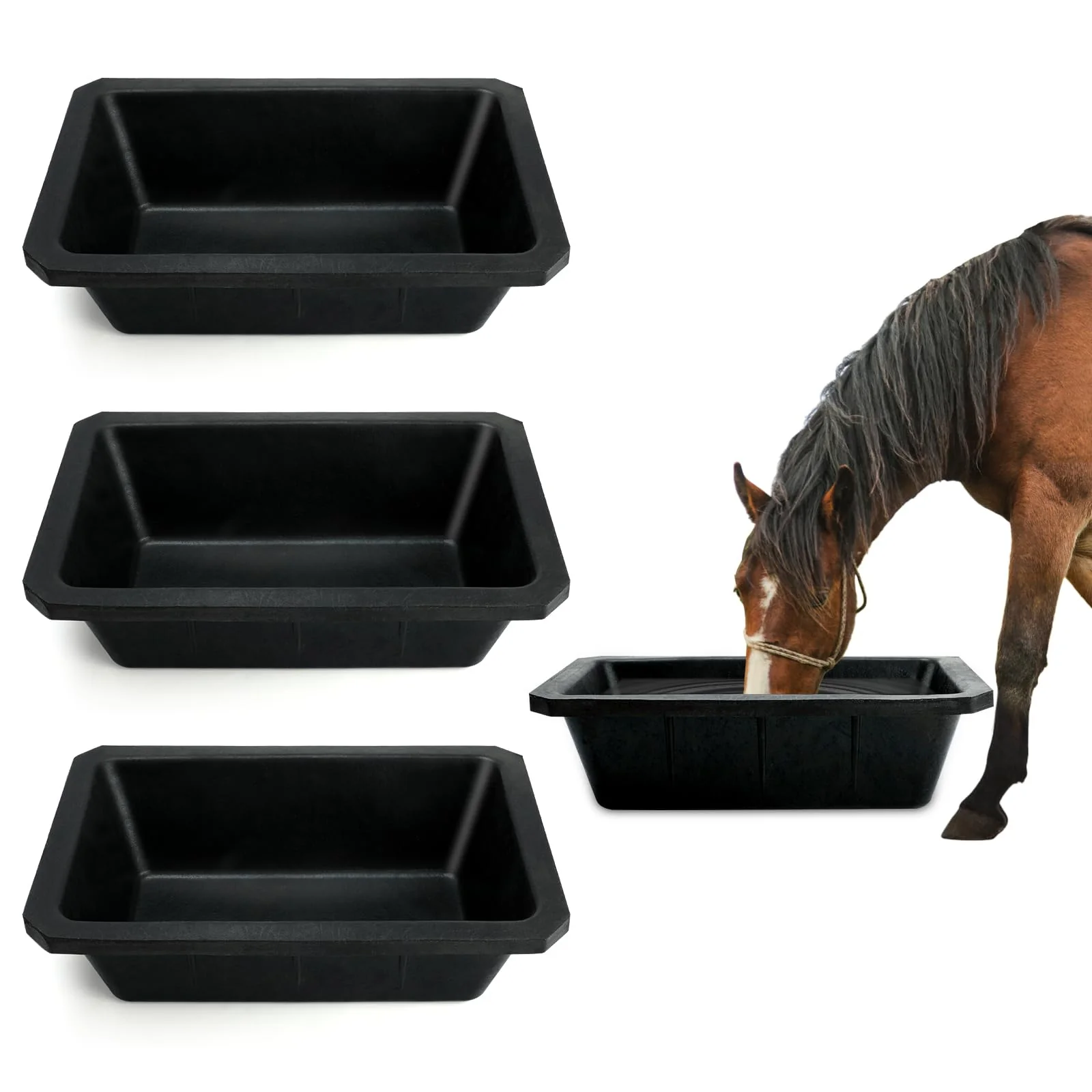Durable Rubber & Plastic Animal Buckets, Feeders & Waterers – Multiple Sizes for Livestock & Horses - Image 7
