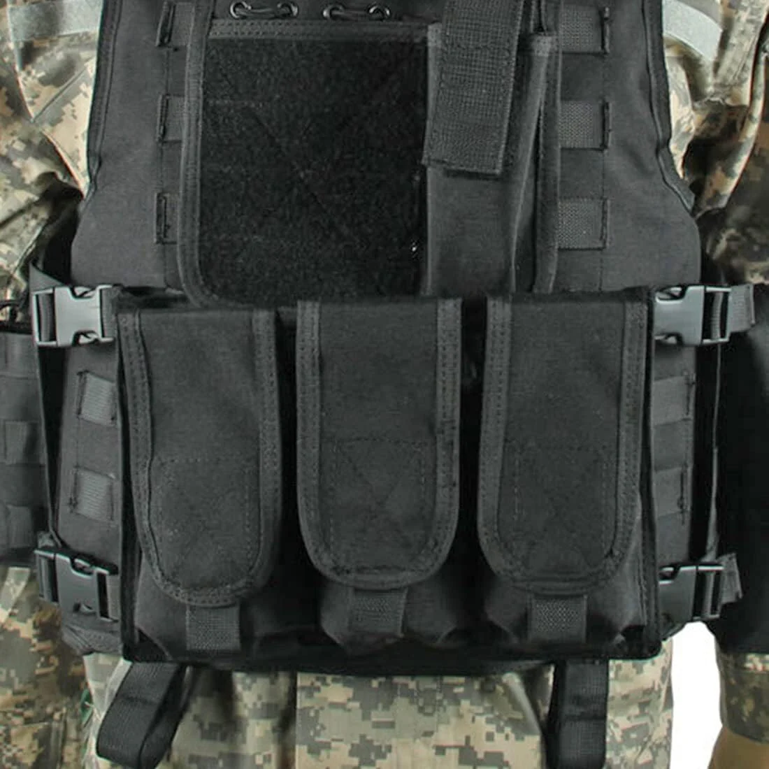 Durable Tactical MOLLE Vest – Adjustable Combat Carrier for Airsoft, Paintball, Hunting & Outdoor Training - Image 6