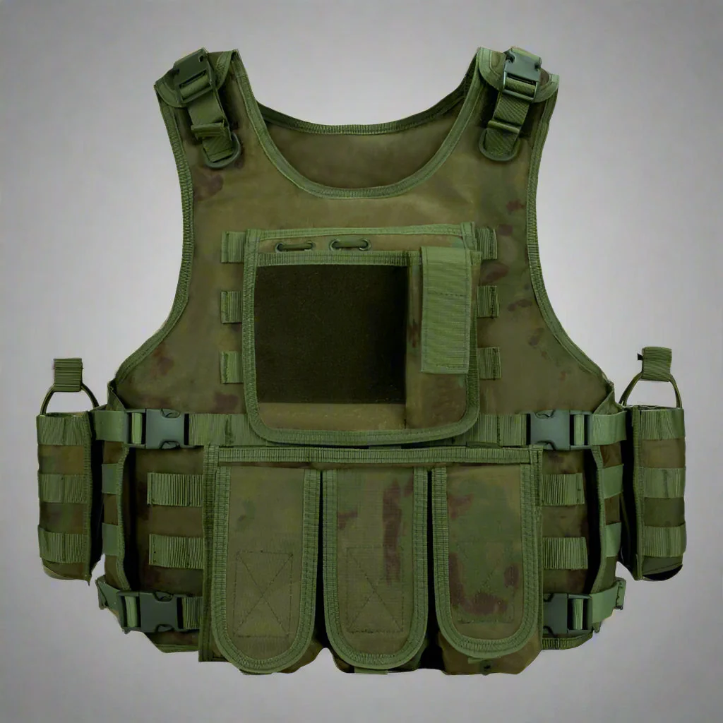 Durable Tactical MOLLE Vest – Adjustable Combat Carrier for Airsoft, Paintball, Hunting & Outdoor Training - Image 8