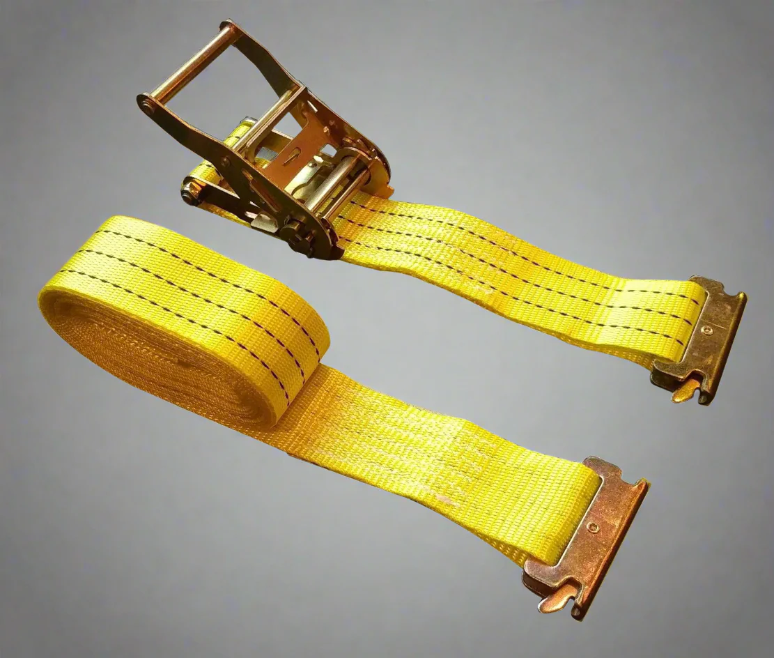 E-Track Ratchet Cargo Straps – 2" x 16', 6,000 lbs Capacity, RS216