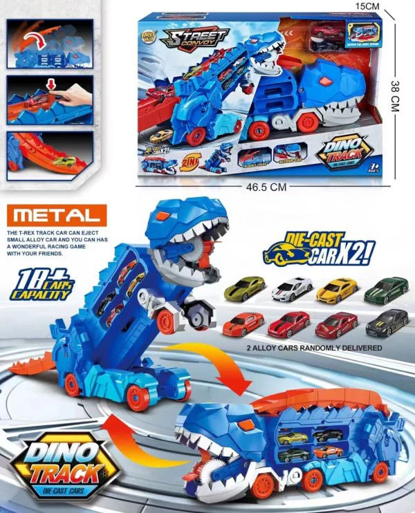 Eject Launcher Car Play Set with 2 Die-Cast Free Wheel Cars – EC1083320