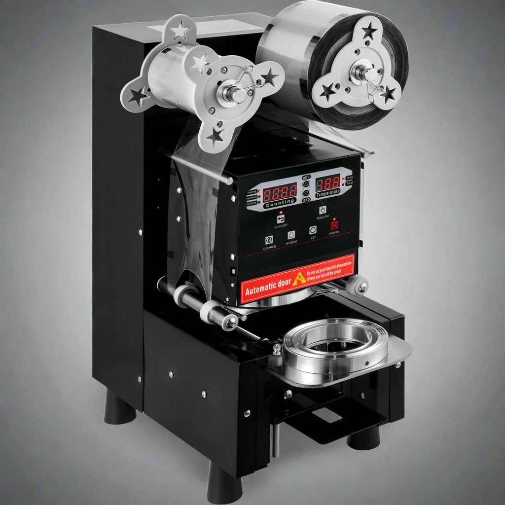 New Electric Fully Automatic Bubble Tea Cup Sealer – Commercial Boba Cup Sealing Machine S1143 - Image 2