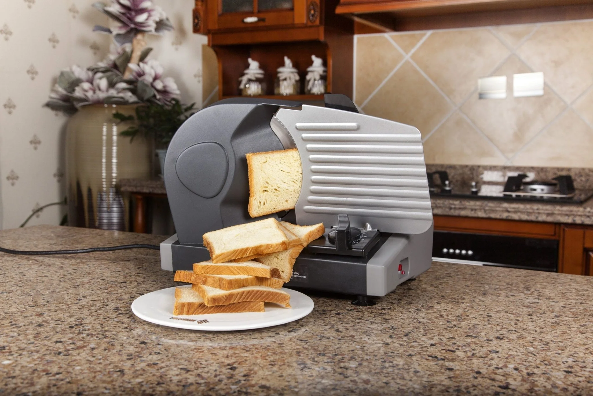 7.5" Electric Meat & Deli Slicer – Adjustable Thickness Food Cutter | Model 523552 - Image 3