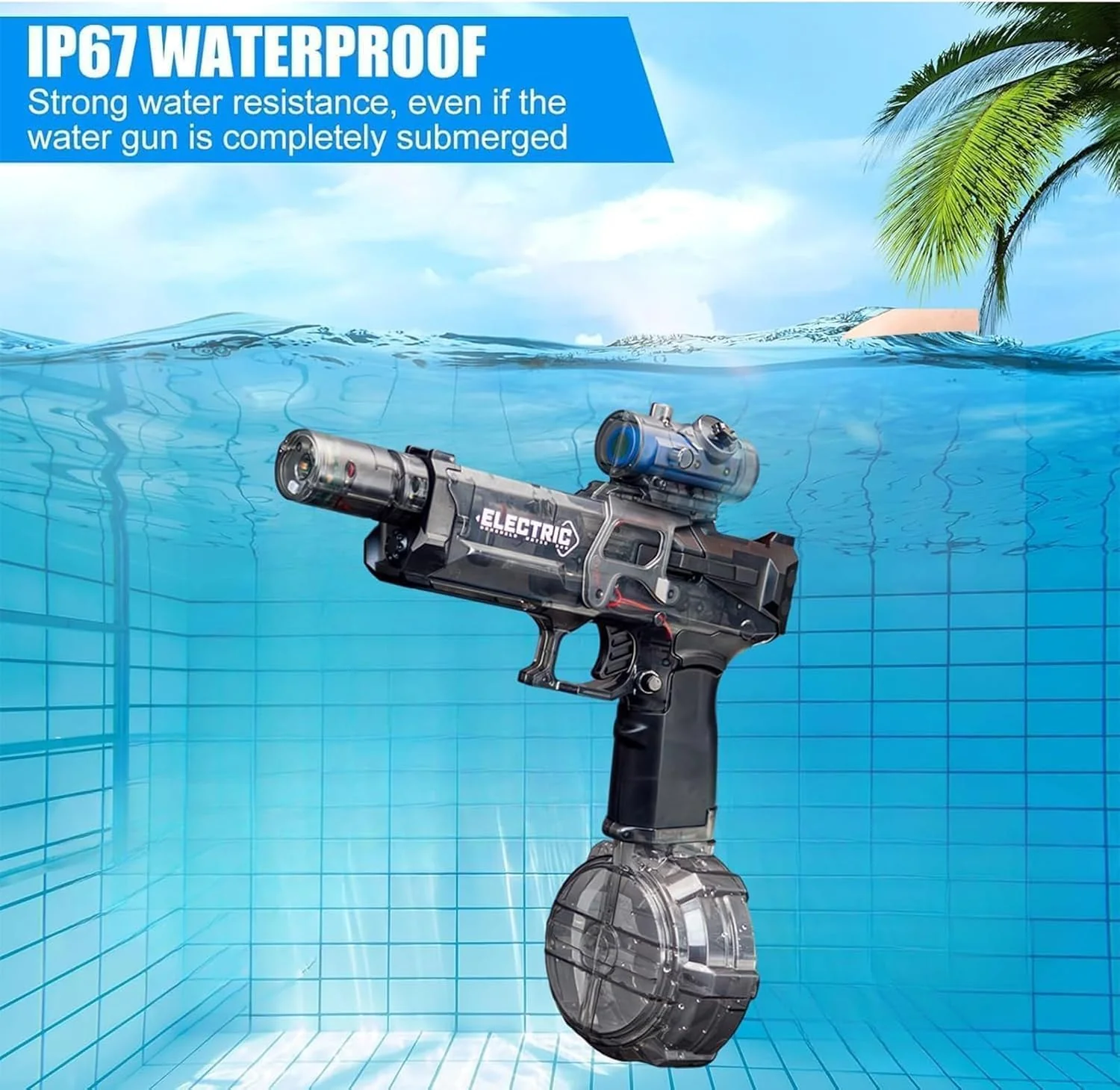 Electric Water Gun Long Range Automatic Water Blaster Summer Toy CPS305227 - Image 3