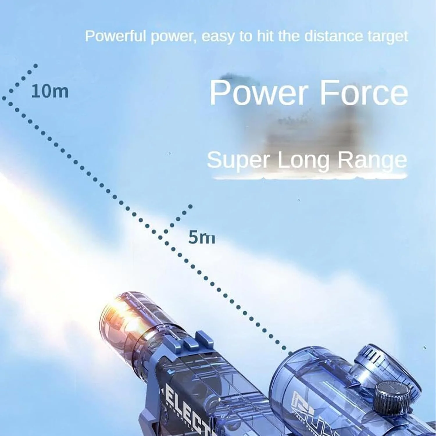 Electric Water Gun Long Range Automatic Water Blaster Summer Toy CPS305227 - Image 4