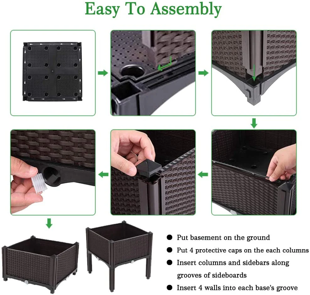 Elevated Self-Watering Garden Bed – Raised Patio & Balcony Planter Box - Image 2