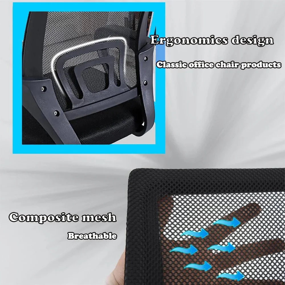Ergonomic Office Chair with Lumbar Support and Adjustable Height – Comfortable Computer Desk Chair for Adults - Image 8