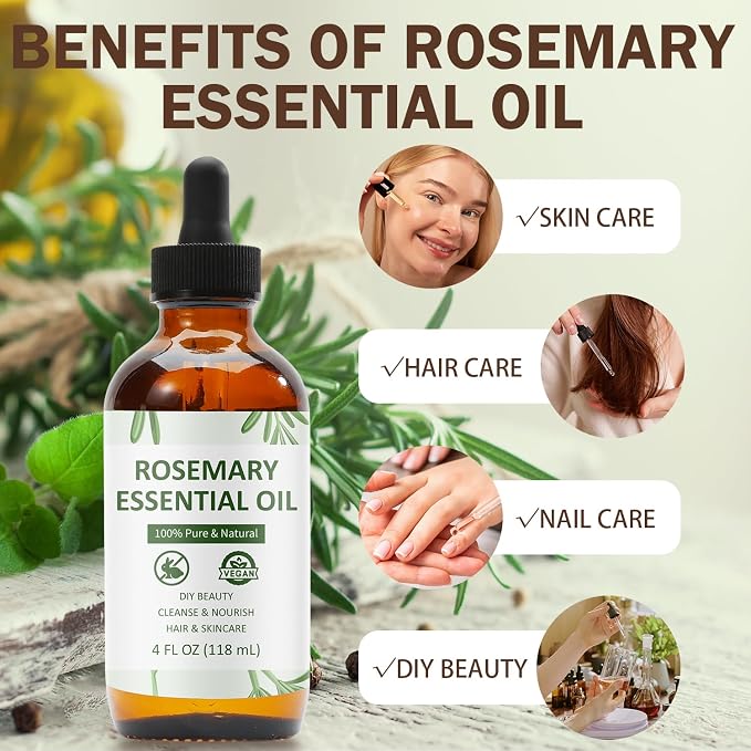 Essential Oil – 4 fl oz / 118 mL Pure Aromatherapy Oil for Diffusers, Humidifiers, Candle Making, Massage and DIY Projects