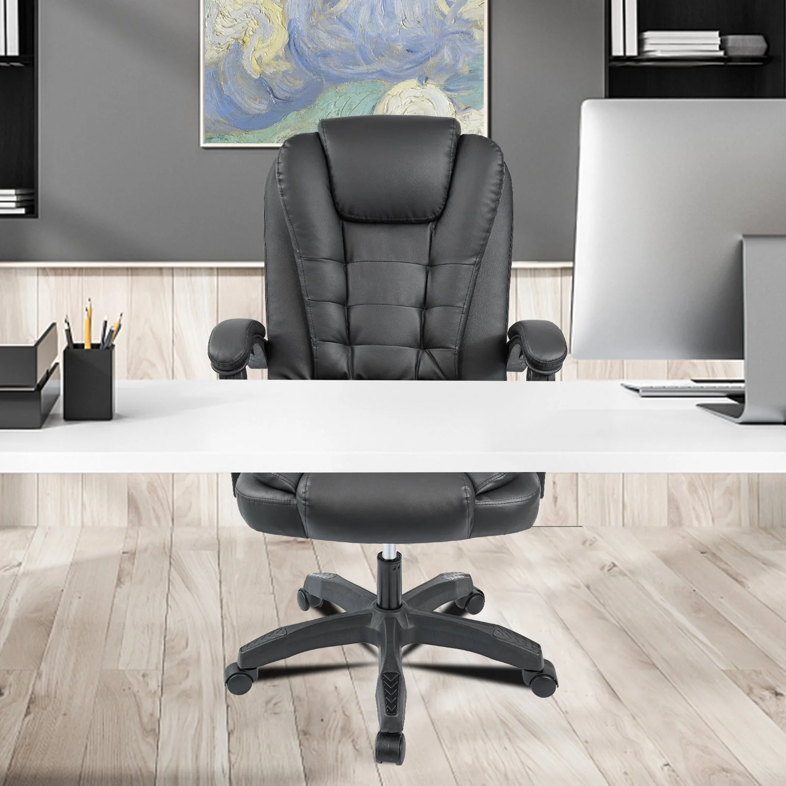 Executive Recliner Swivel Office Gaming Chair – Ergonomic PU Leather, Model: AMPC21 - Image 7
