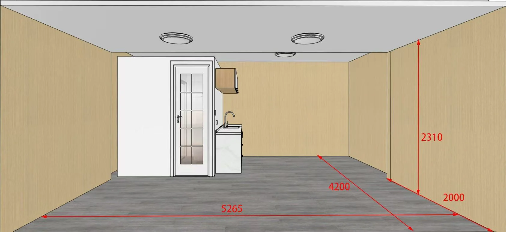 Expandable 20FT Glass Container Home – Modern High Cube Prefab Unit with Kitchen & Bath, SKU: 25440112 - Image 10