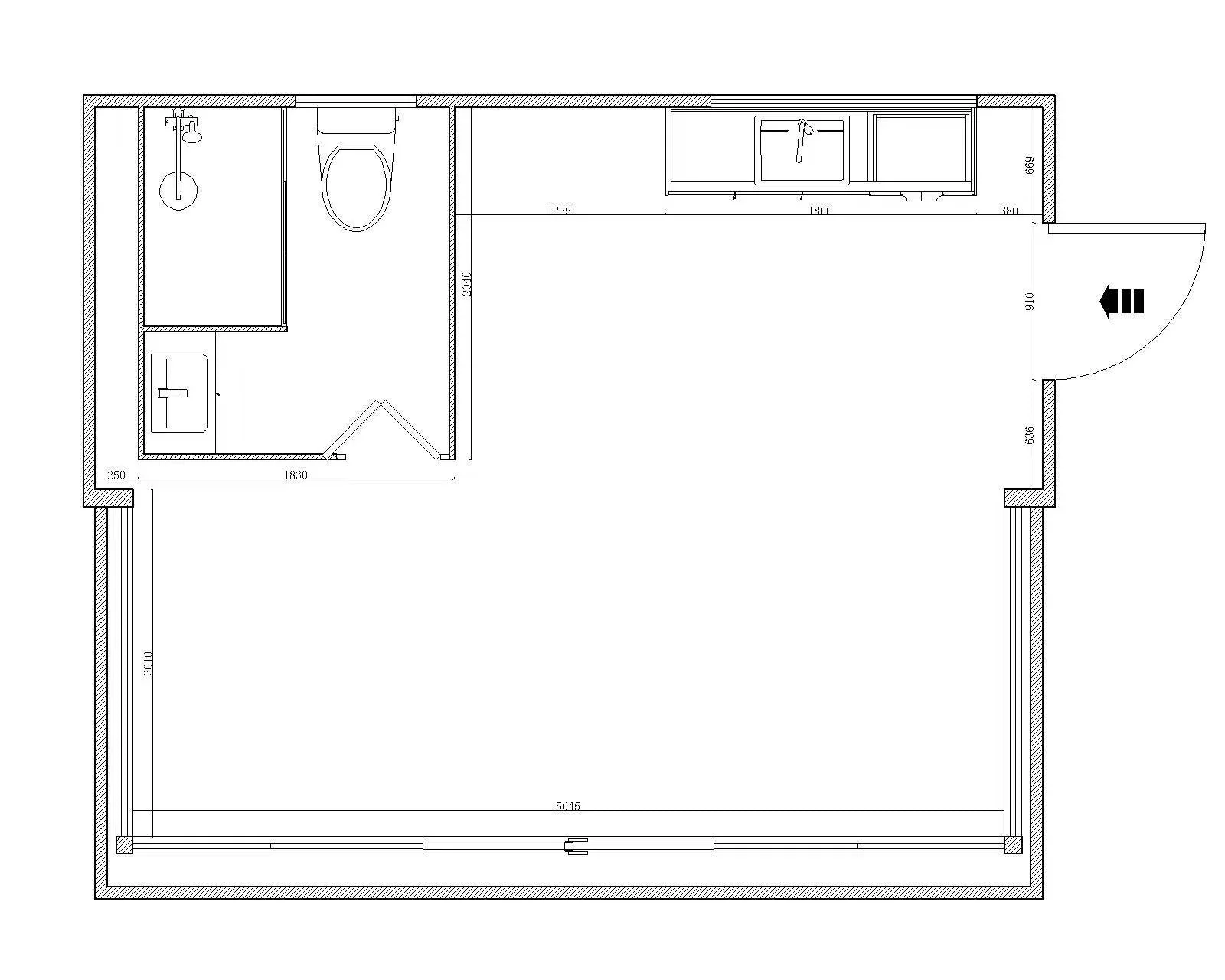 Expandable 20FT Glass Container Home – Modern High Cube Prefab Unit with Kitchen & Bath, SKU: 25440112 - Image 8