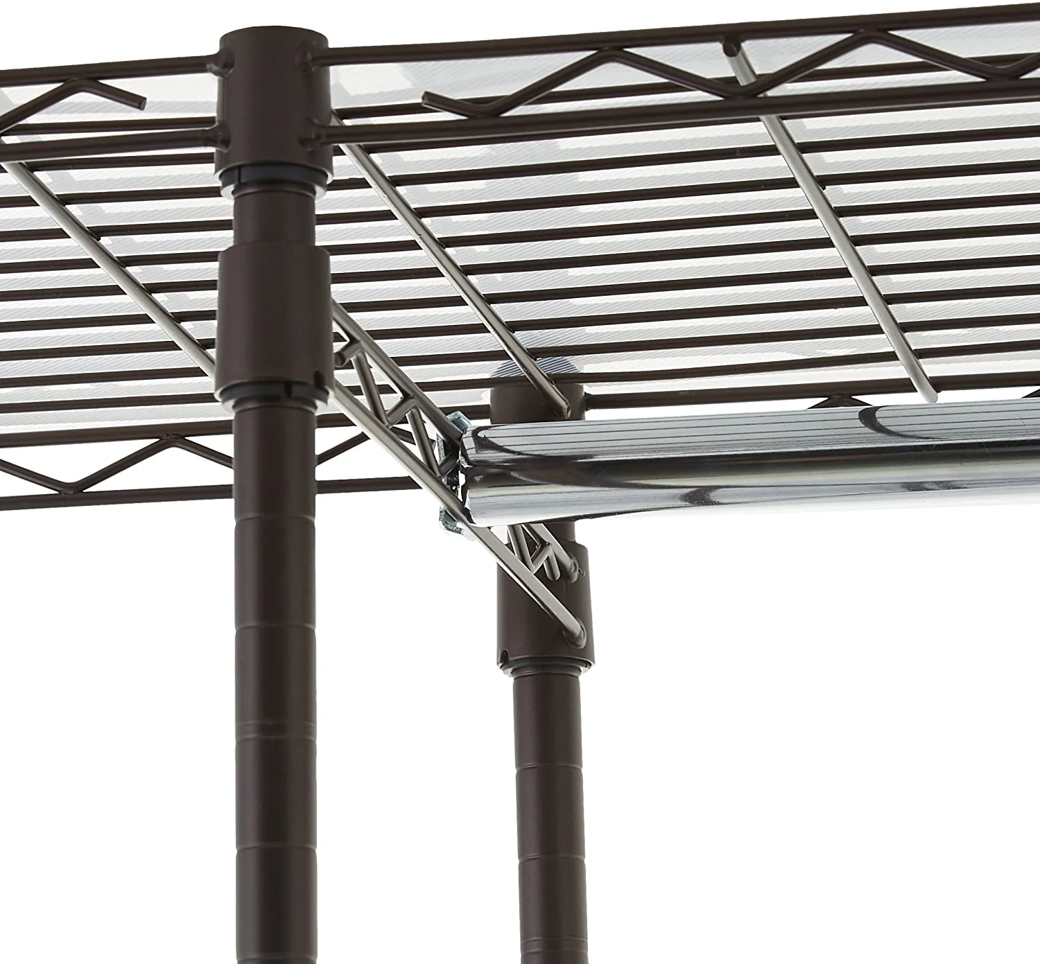 Expandable Metal Wardrobe Closet Rack with Shelves – Adjustable Hanging Storage Organizer, SKU: 7251258 - Image 4