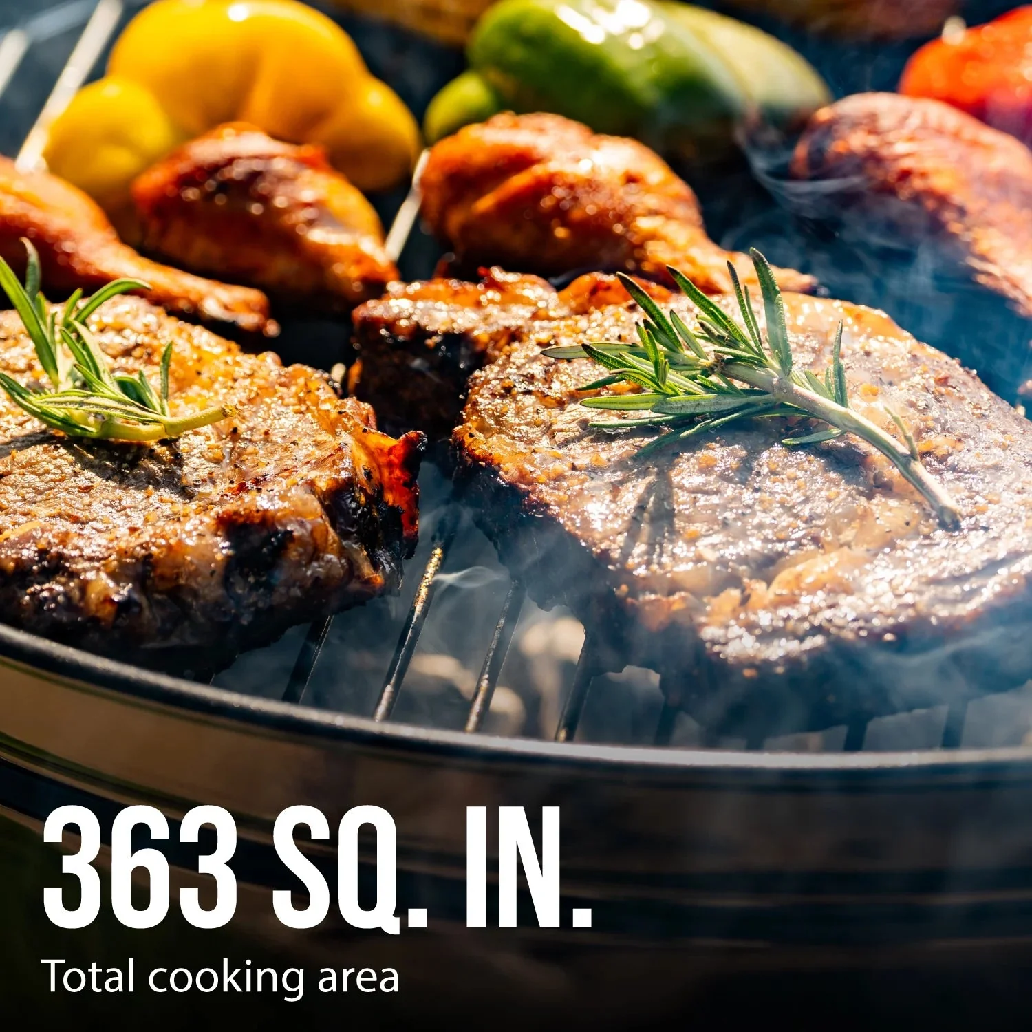 Expert Grill 22.5 Inch Barbeque Charcoal Kettle Grill with 363 Sq. In. Cooking Area 44376299569 - Image 9