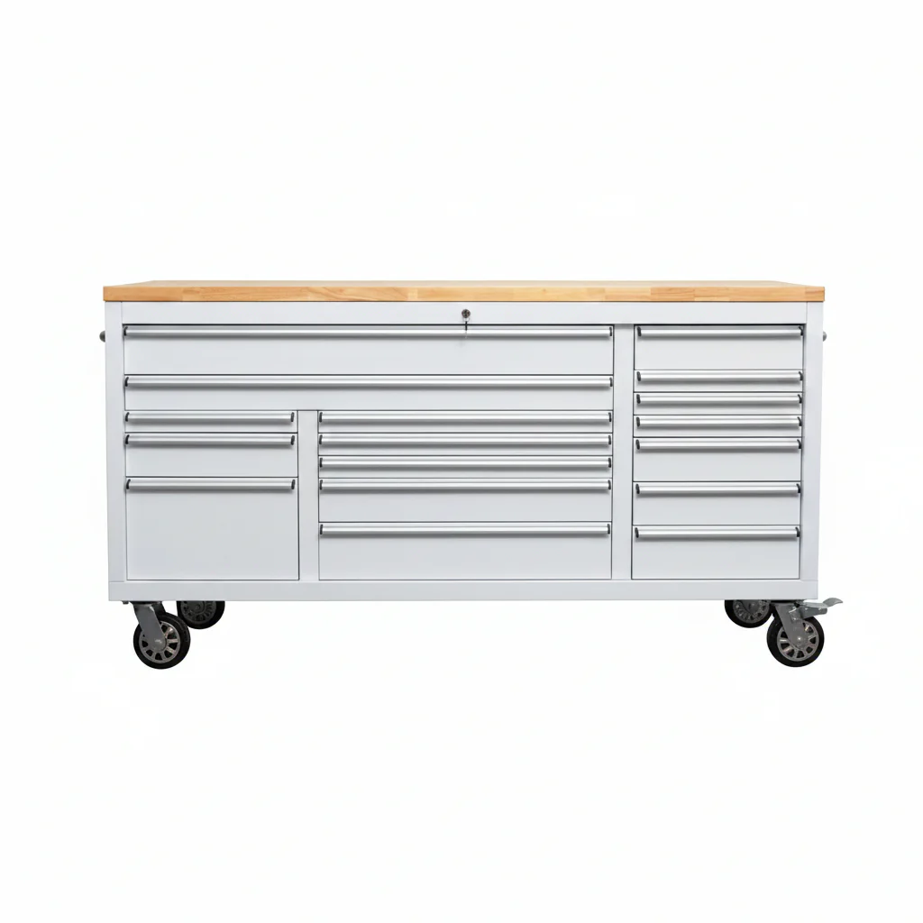 6FT 17-Drawer Tool Bench Workstation & Tool Box – Heavy-Duty Rolling Workbench with Power Outlets & USB | Multi-Color Options - Image 101