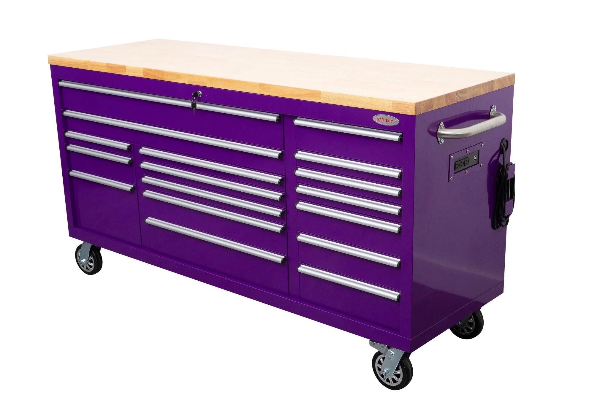 6FT 17-Drawer Tool Bench Workstation & Tool Box – Heavy-Duty Rolling Workbench with Power Outlets & USB | Multi-Color Options - Image 104
