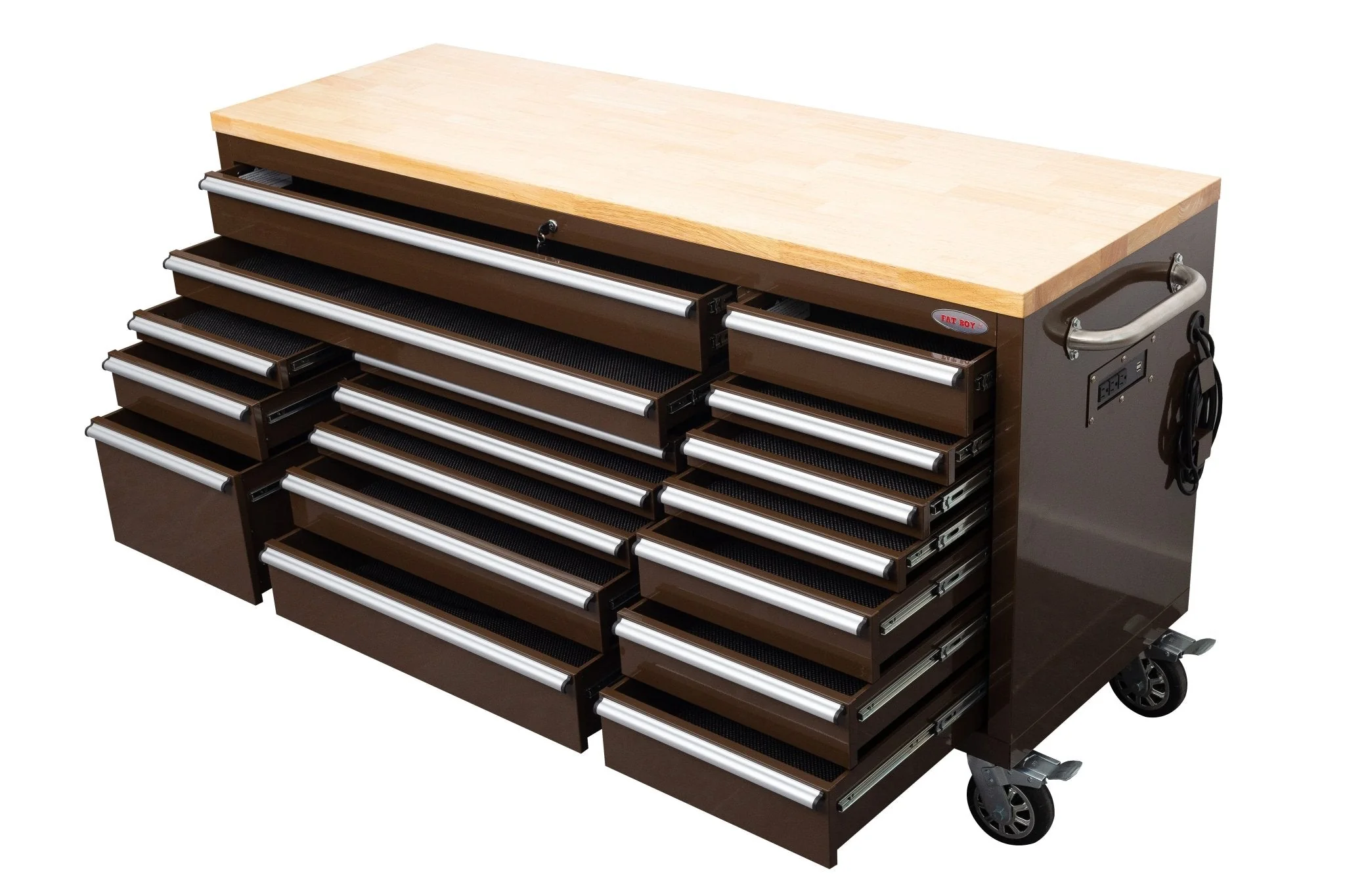 6FT 17-Drawer Tool Bench Workstation & Tool Box – Heavy-Duty Rolling Workbench with Power Outlets & USB | Multi-Color Options - Image 108