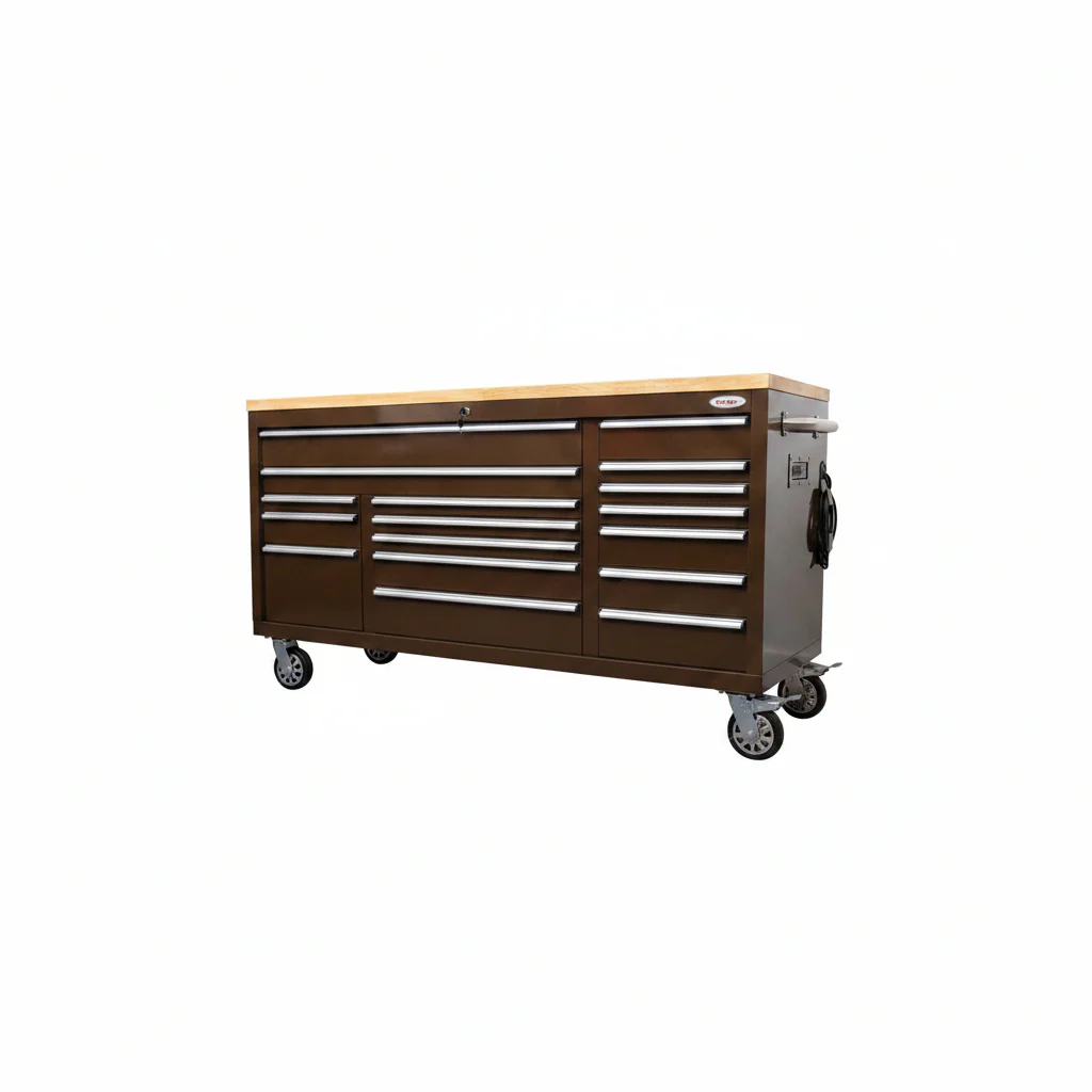 6FT 17-Drawer Tool Bench Workstation & Tool Box – Heavy-Duty Rolling Workbench with Power Outlets & USB | Multi-Color Options - Image 110