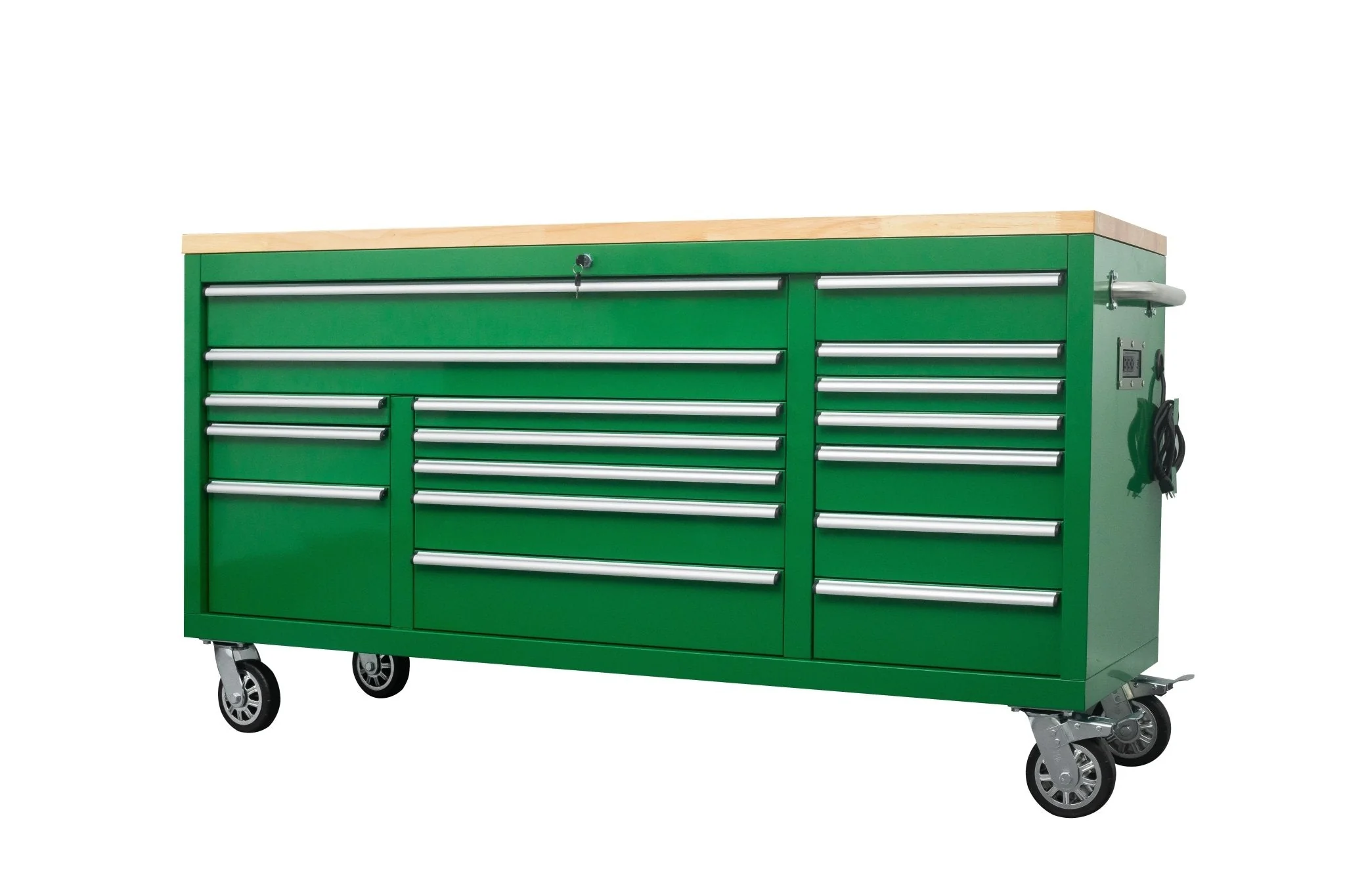 6FT 17-Drawer Tool Bench Workstation & Tool Box – Heavy-Duty Rolling Workbench with Power Outlets & USB | Multi-Color Options - Image 115