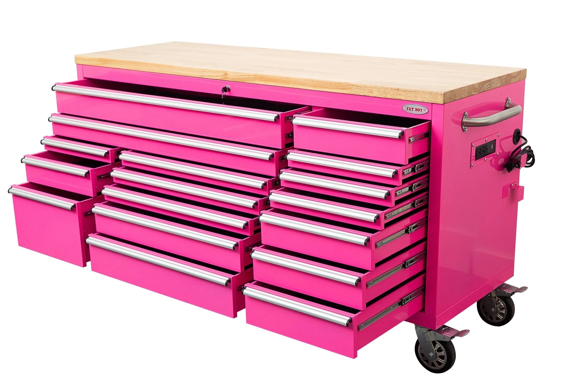 6FT 17-Drawer Tool Bench Workstation & Tool Box – Heavy-Duty Rolling Workbench with Power Outlets & USB | Multi-Color Options - Image 131
