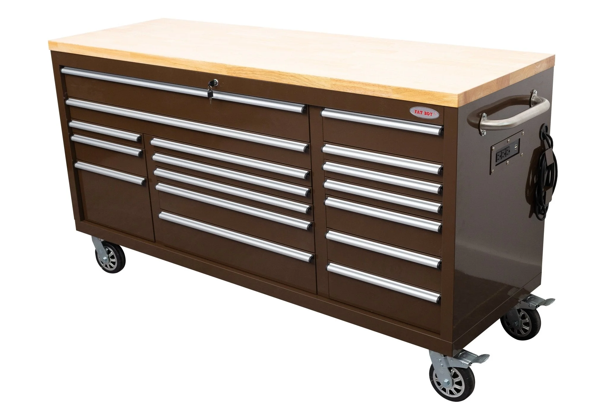 6FT 17-Drawer Tool Bench Workstation & Tool Box – Heavy-Duty Rolling Workbench with Power Outlets & USB | Multi-Color Options - Image 135