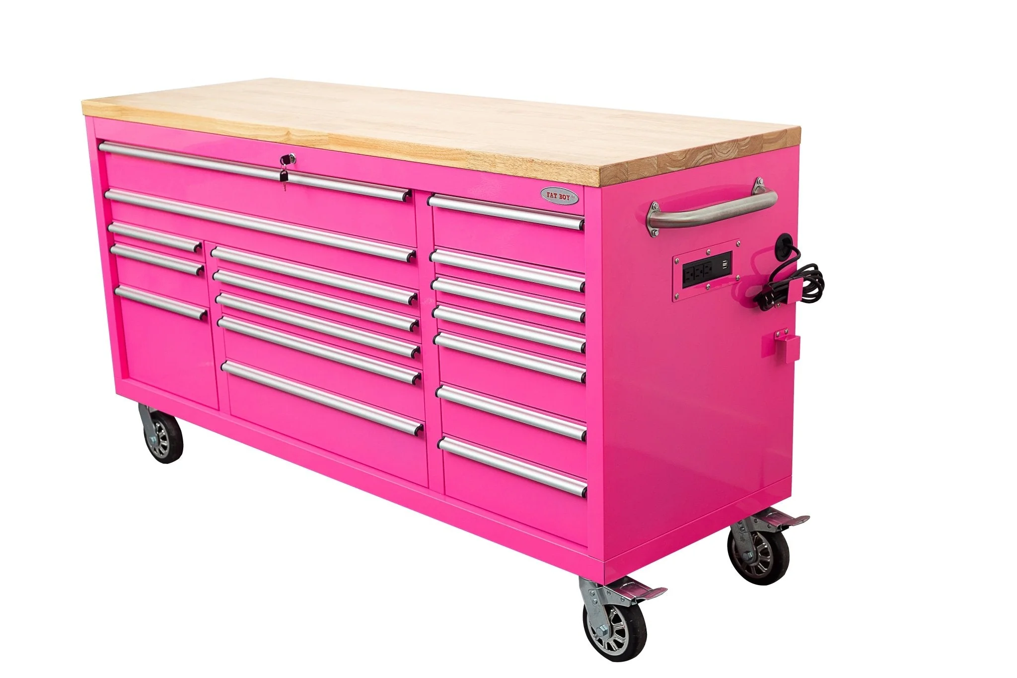 6FT 17-Drawer Tool Bench Workstation & Tool Box – Heavy-Duty Rolling Workbench with Power Outlets & USB | Multi-Color Options - Image 139