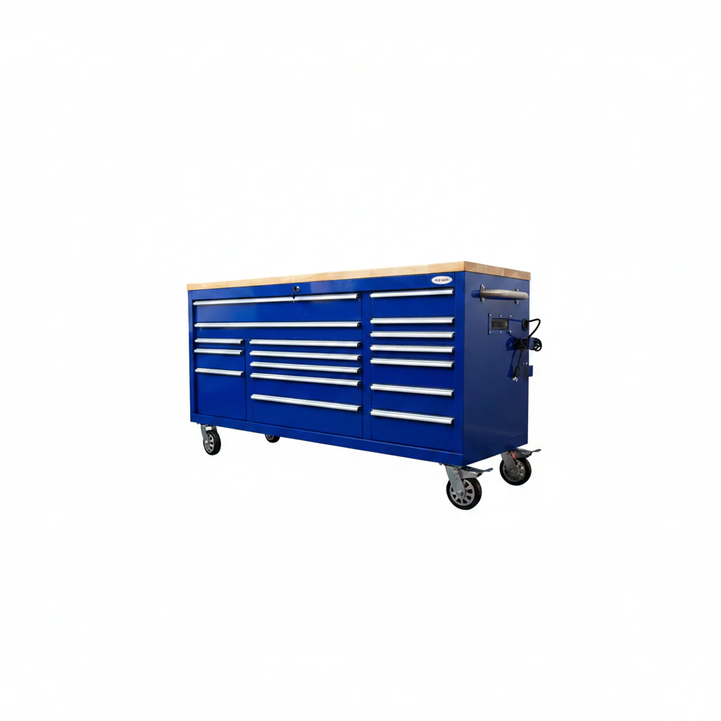 6FT 17-Drawer Tool Bench Workstation & Tool Box – Heavy-Duty Rolling Workbench with Power Outlets & USB | Multi-Color Options - Image 148