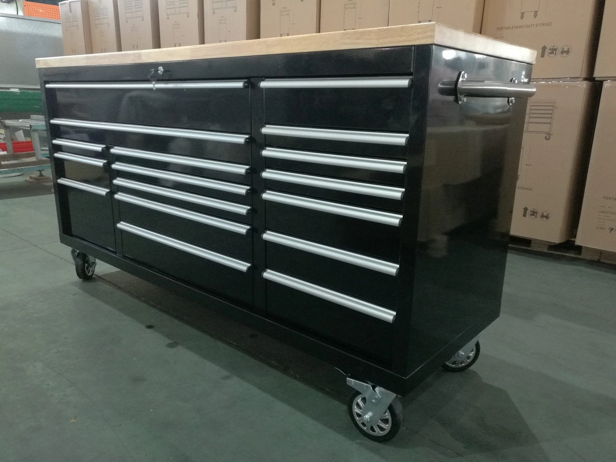 6FT 17-Drawer Tool Bench Workstation & Tool Box – Heavy-Duty Rolling Workbench with Power Outlets & USB | Multi-Color Options - Image 154