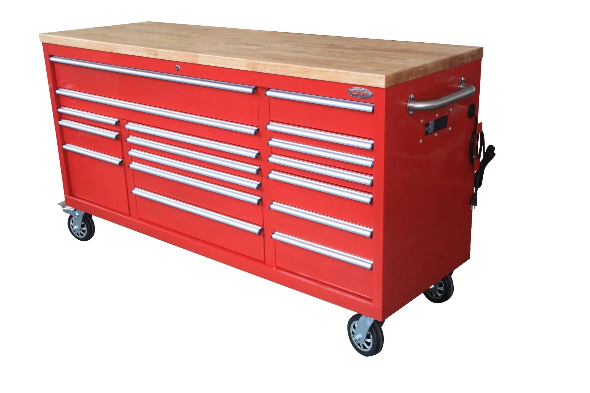 6FT 17-Drawer Tool Bench Workstation & Tool Box – Heavy-Duty Rolling Workbench with Power Outlets & USB | Multi-Color Options - Image 162