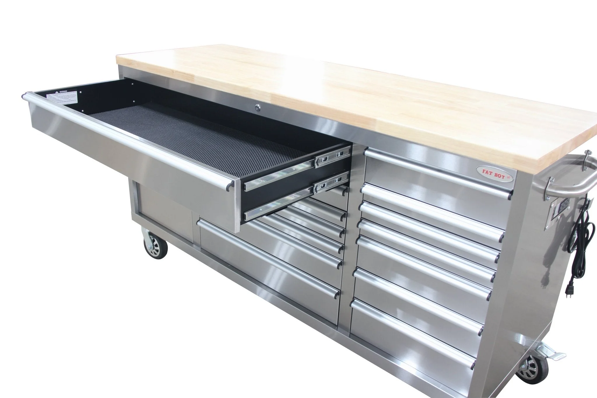 6FT 17-Drawer Tool Bench Workstation & Tool Box – Heavy-Duty Rolling Workbench with Power Outlets & USB | Multi-Color Options - Image 166