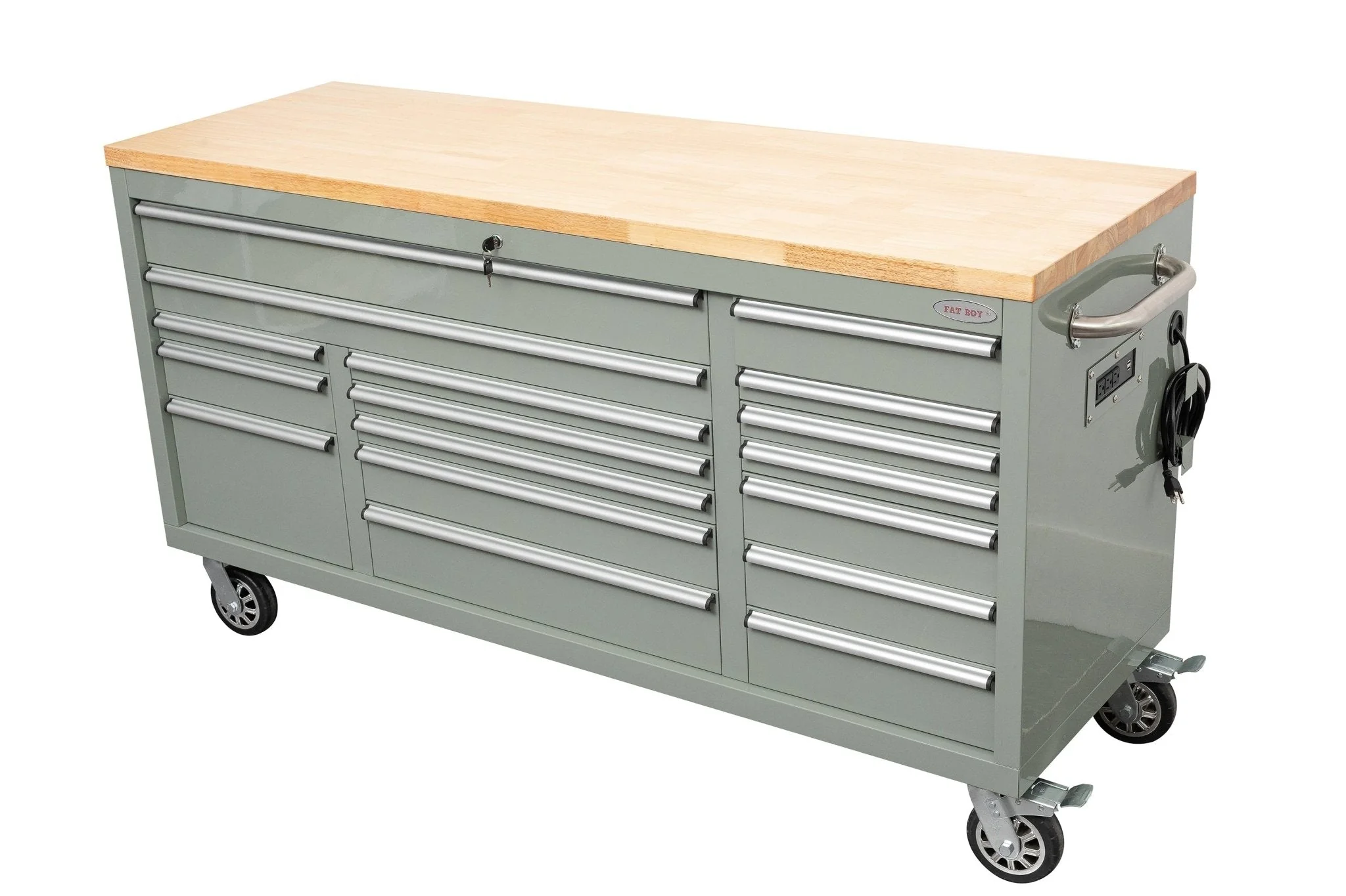 6FT 17-Drawer Tool Bench Workstation & Tool Box – Heavy-Duty Rolling Workbench with Power Outlets & USB | Multi-Color Options - Image 171