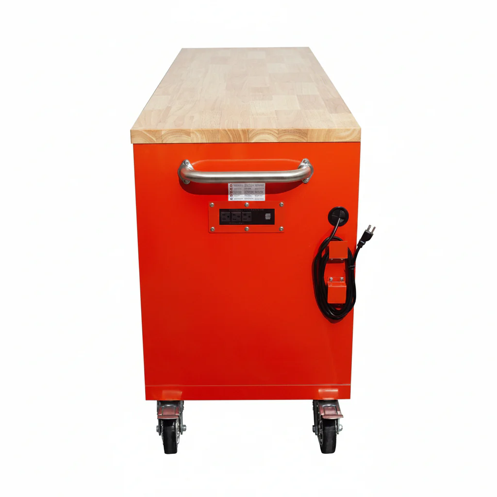 6FT 17-Drawer Tool Bench Workstation & Tool Box – Heavy-Duty Rolling Workbench with Power Outlets & USB | Multi-Color Options - Image 18