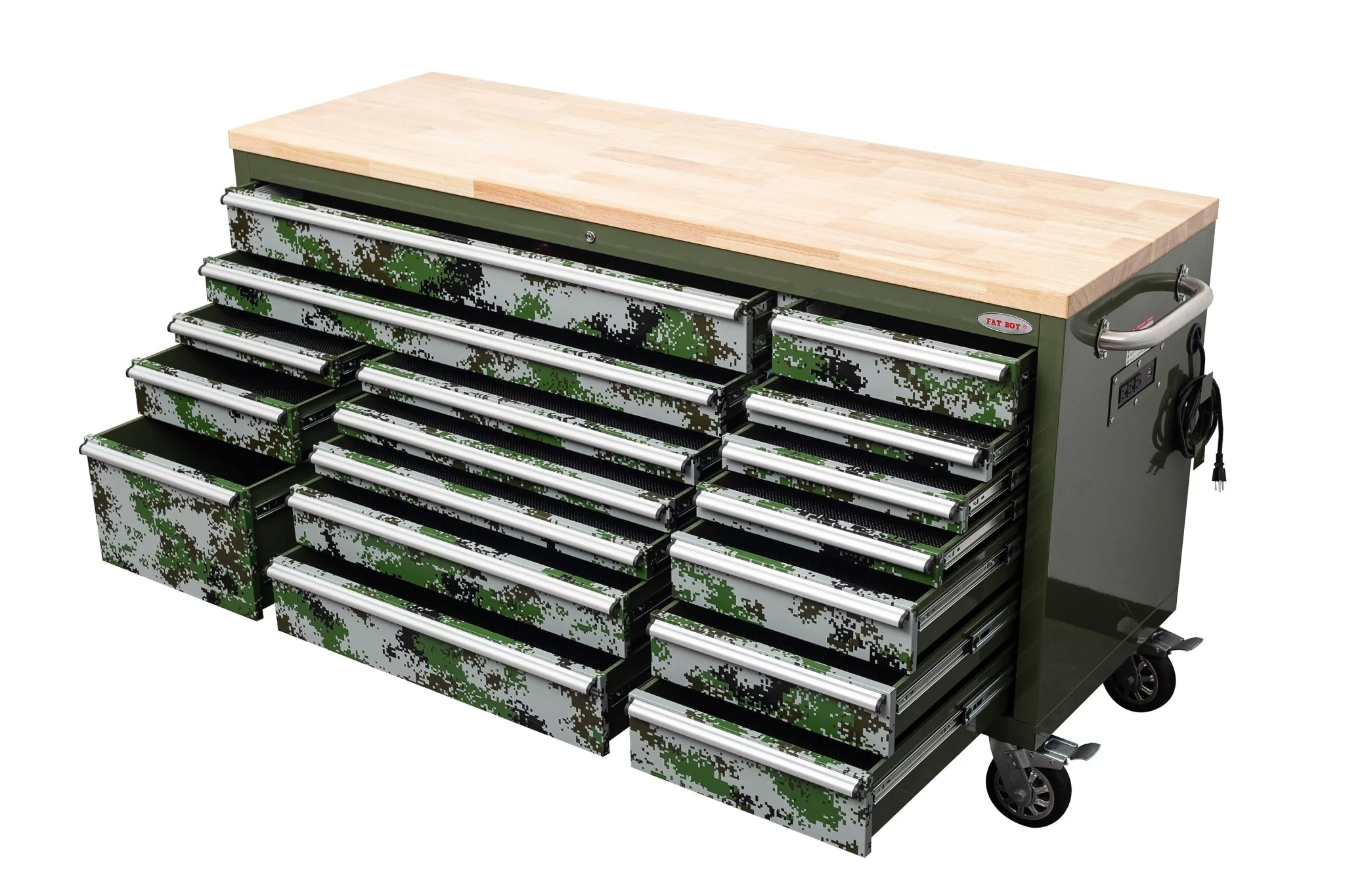 6FT 17-Drawer Tool Bench Workstation & Tool Box – Heavy-Duty Rolling Workbench with Power Outlets & USB | Multi-Color Options - Image 182