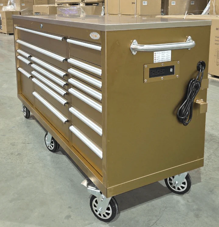 6FT 17-Drawer Tool Bench Workstation & Tool Box – Heavy-Duty Rolling Workbench with Power Outlets & USB | Multi-Color Options - Image 185