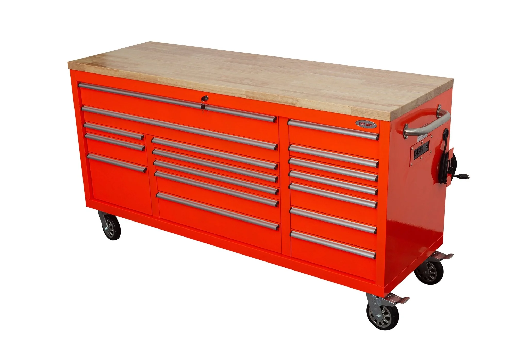 6FT 17-Drawer Tool Bench Workstation & Tool Box – Heavy-Duty Rolling Workbench with Power Outlets & USB | Multi-Color Options - Image 25