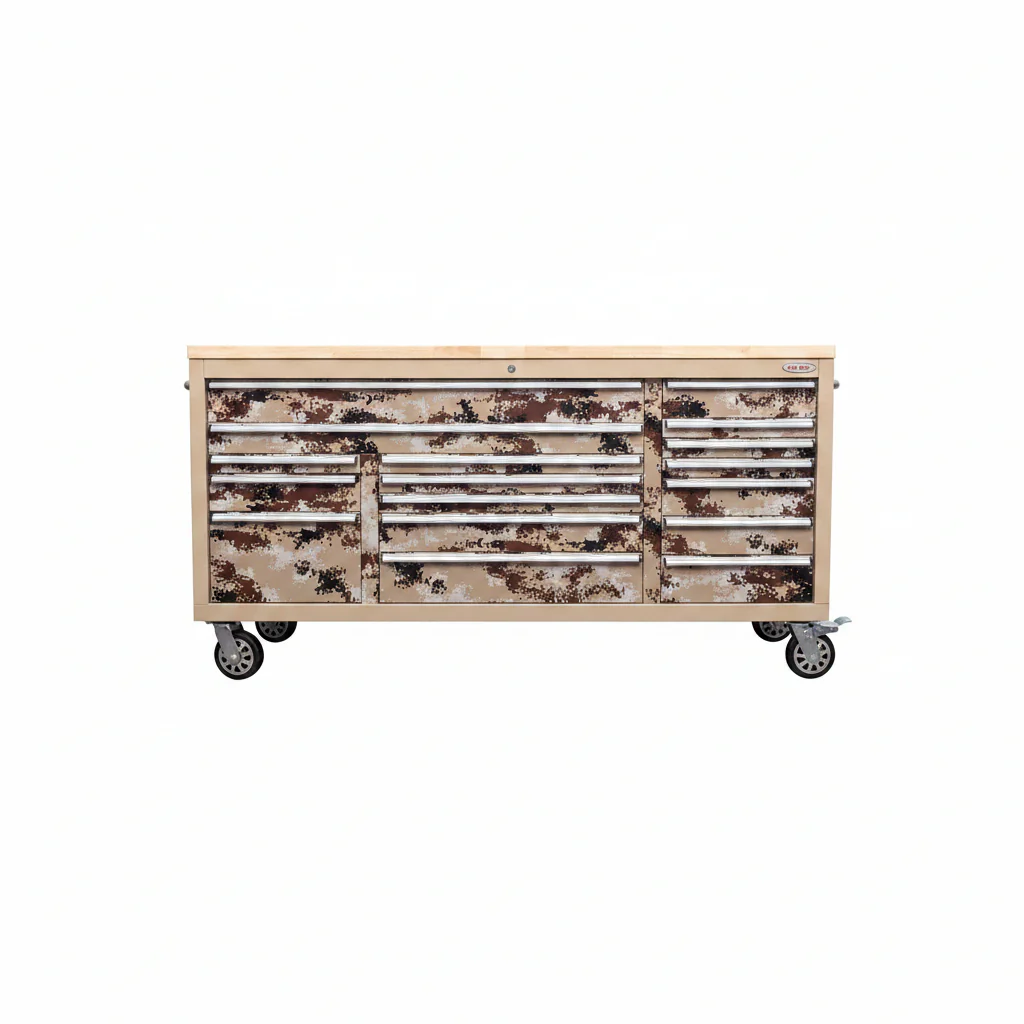 6FT 17-Drawer Tool Bench Workstation & Tool Box – Heavy-Duty Rolling Workbench with Power Outlets & USB | Multi-Color Options - Image 28