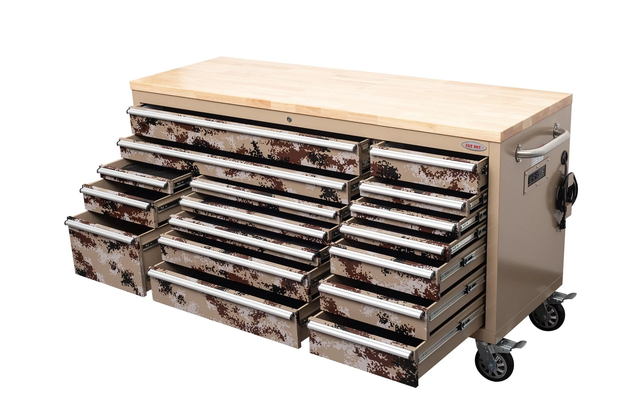 6FT 17-Drawer Tool Bench Workstation & Tool Box – Heavy-Duty Rolling Workbench with Power Outlets & USB | Multi-Color Options - Image 33