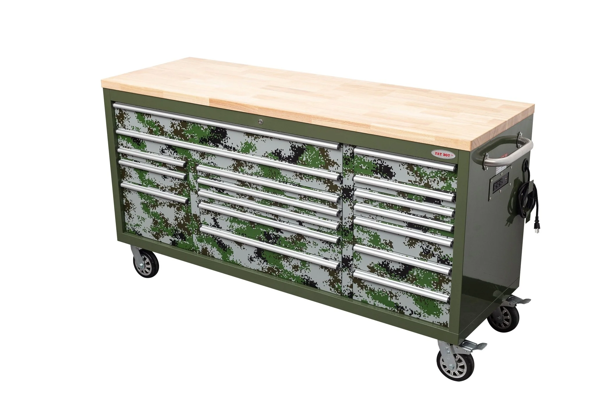 6FT 17-Drawer Tool Bench Workstation & Tool Box – Heavy-Duty Rolling Workbench with Power Outlets & USB | Multi-Color Options - Image 39