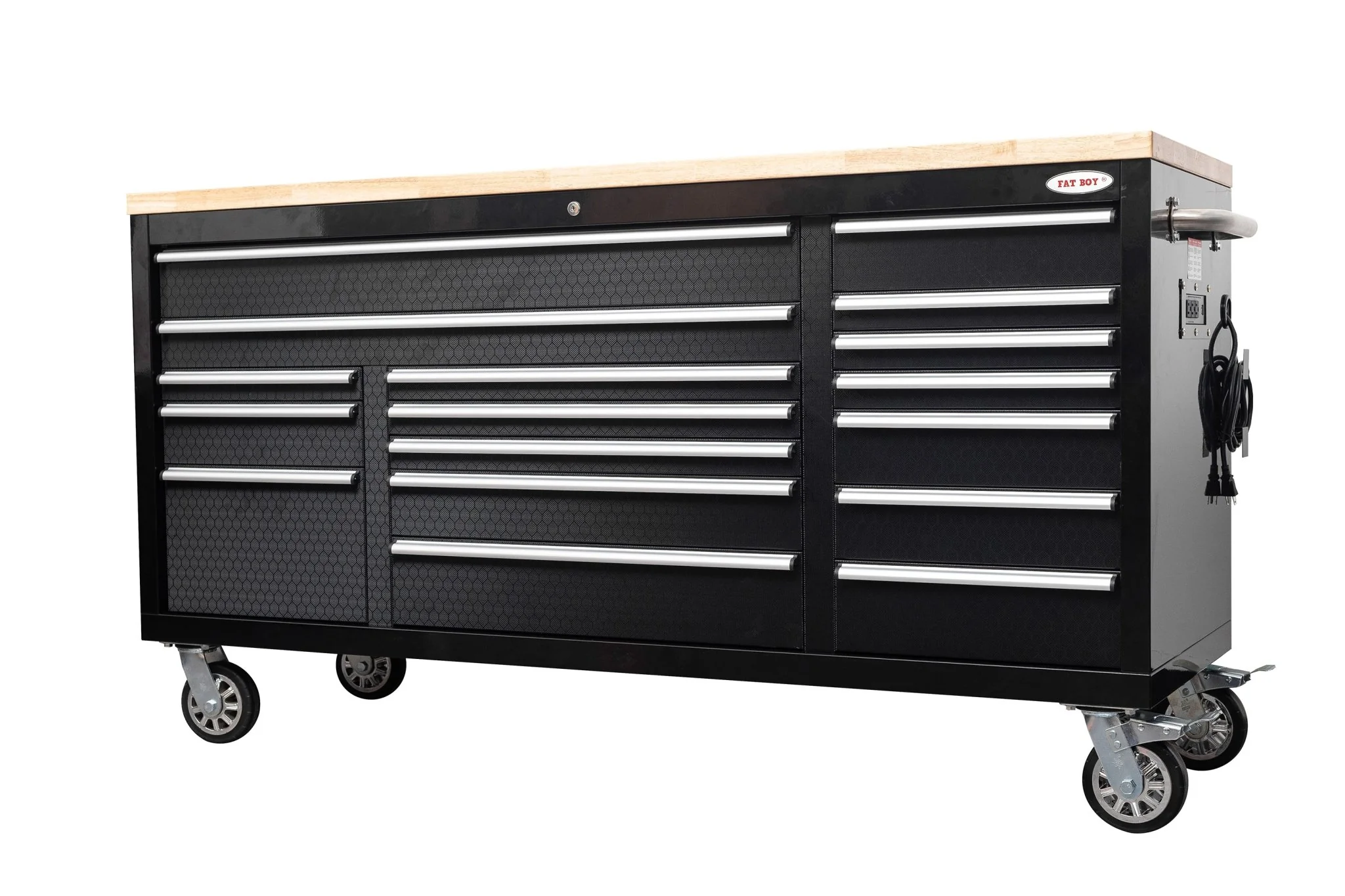 6FT 17-Drawer Tool Bench Workstation & Tool Box – Heavy-Duty Rolling Workbench with Power Outlets & USB | Multi-Color Options - Image 48
