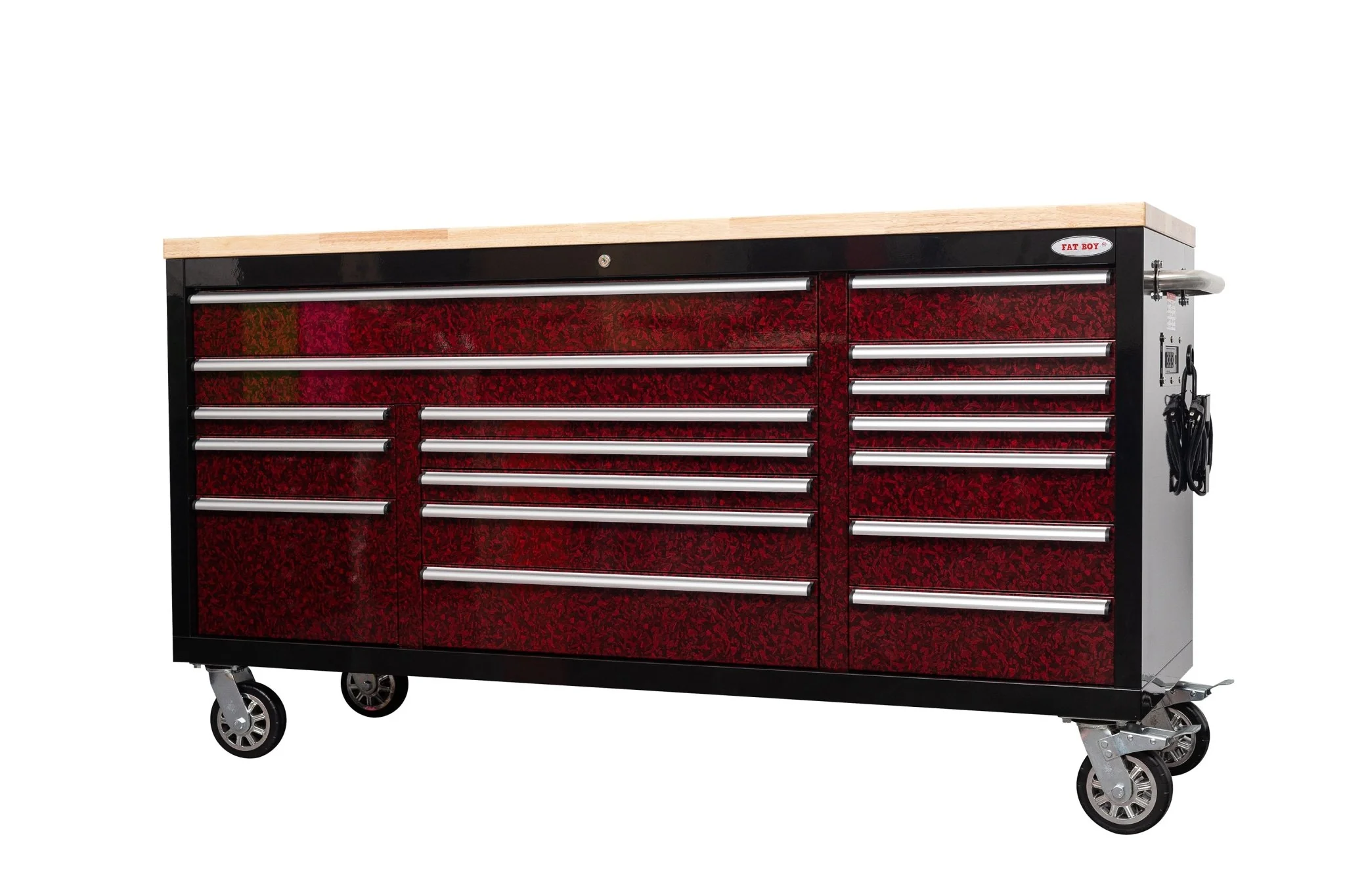 6FT 17-Drawer Tool Bench Workstation & Tool Box – Heavy-Duty Rolling Workbench with Power Outlets & USB | Multi-Color Options - Image 59