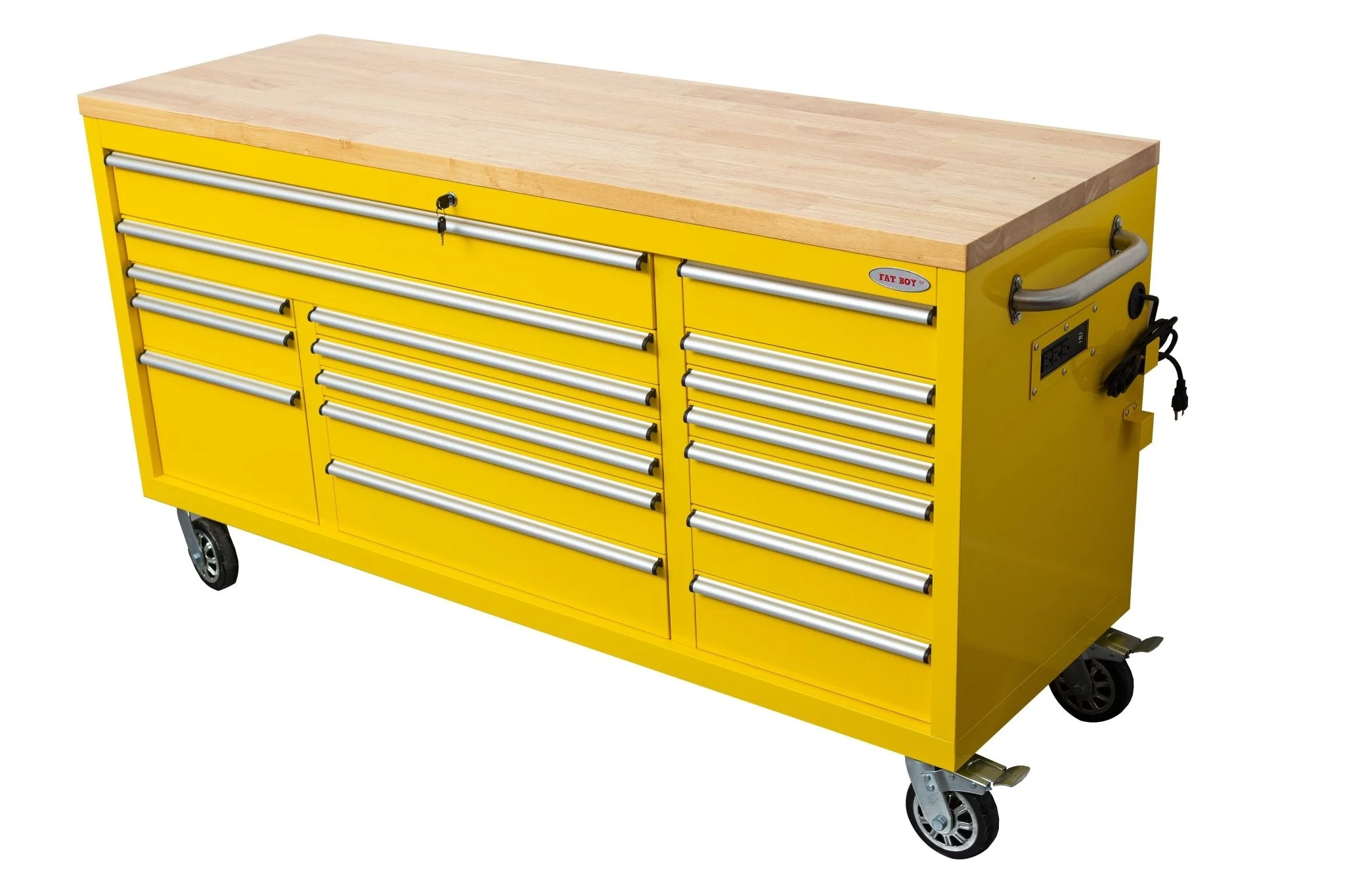 6FT 17-Drawer Tool Bench Workstation & Tool Box – Heavy-Duty Rolling Workbench with Power Outlets & USB | Multi-Color Options - Image 68