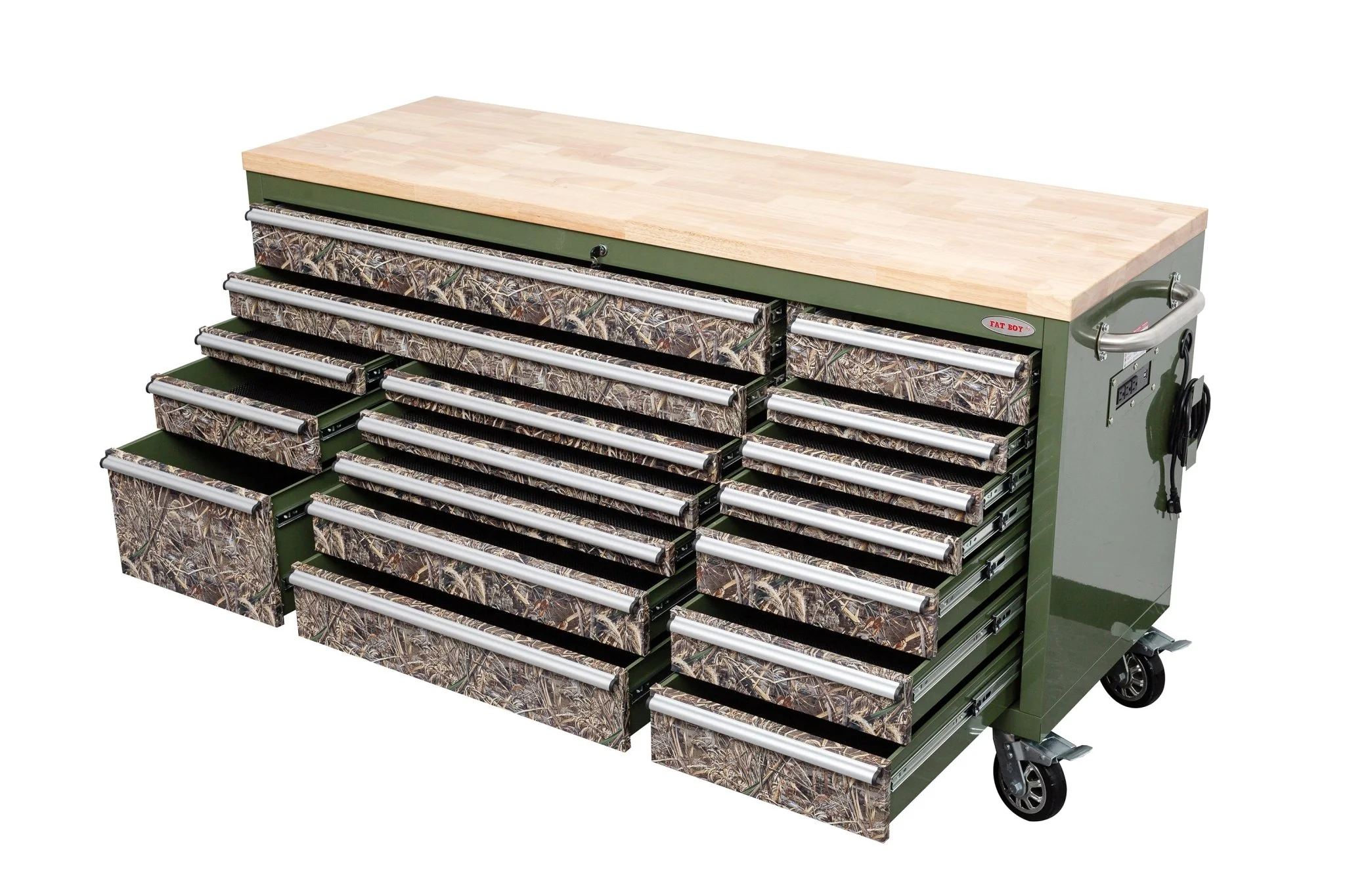 6FT 17-Drawer Tool Bench Workstation & Tool Box – Heavy-Duty Rolling Workbench with Power Outlets & USB | Multi-Color Options - Image 71
