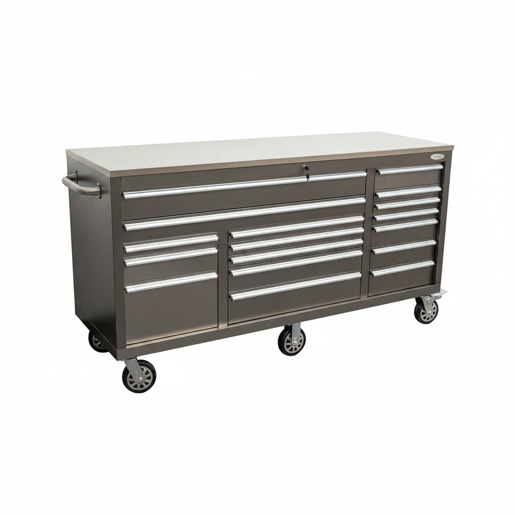 6FT 17-Drawer Tool Bench Workstation & Tool Box – Heavy-Duty Rolling Workbench with Power Outlets & USB | Multi-Color Options - Image 72