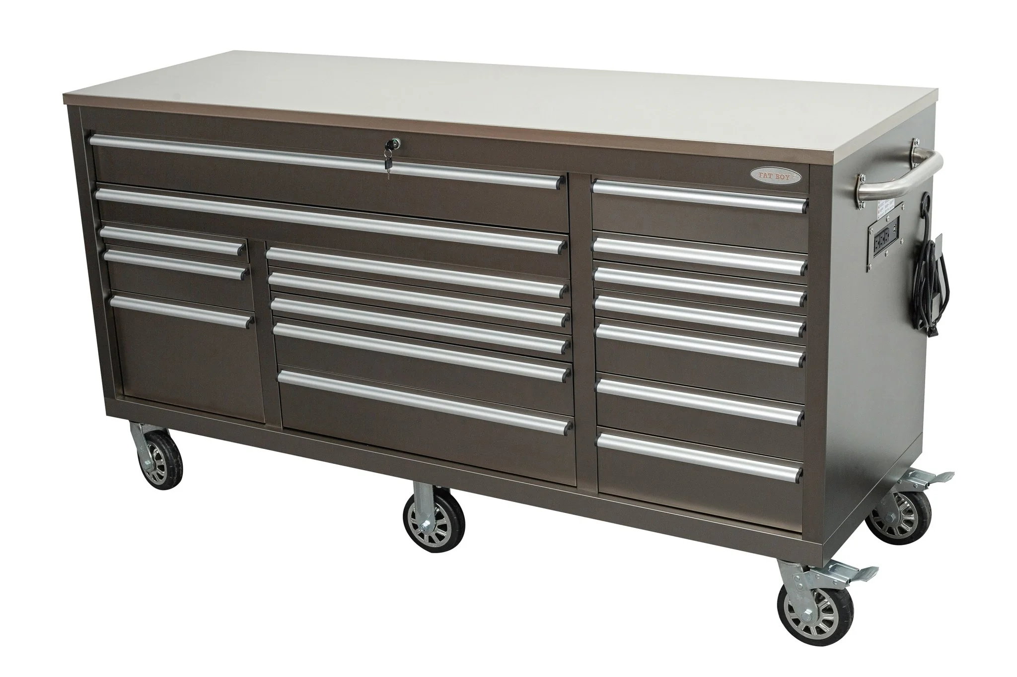 6FT 17-Drawer Tool Bench Workstation & Tool Box – Heavy-Duty Rolling Workbench with Power Outlets & USB | Multi-Color Options - Image 74