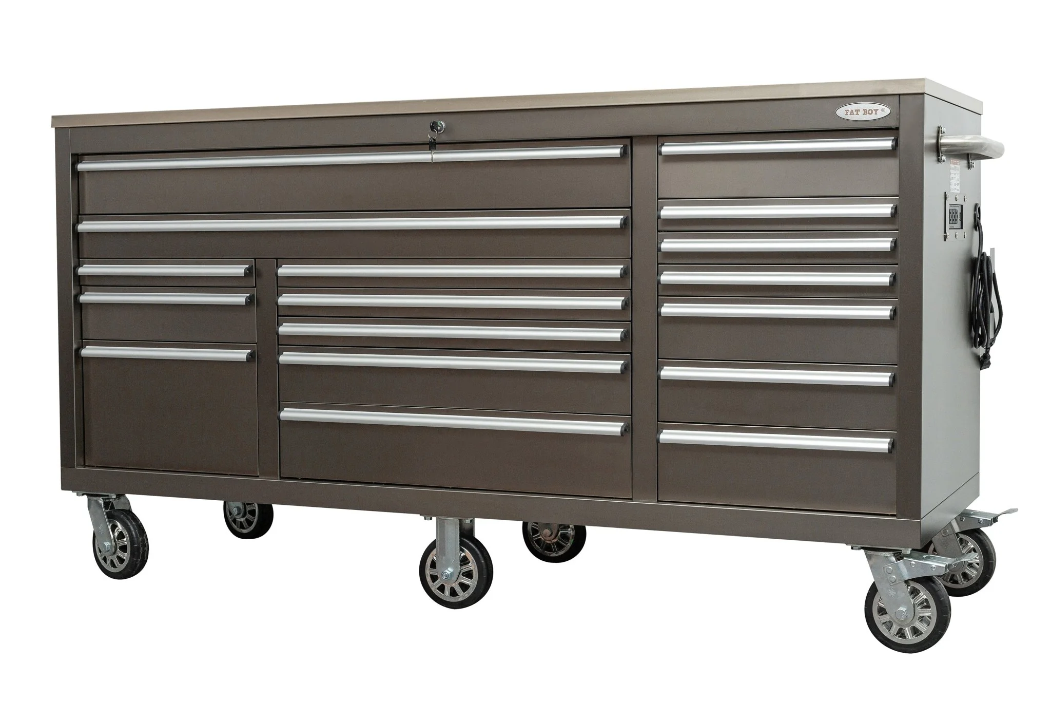 6FT 17-Drawer Tool Bench Workstation & Tool Box – Heavy-Duty Rolling Workbench with Power Outlets & USB | Multi-Color Options - Image 75