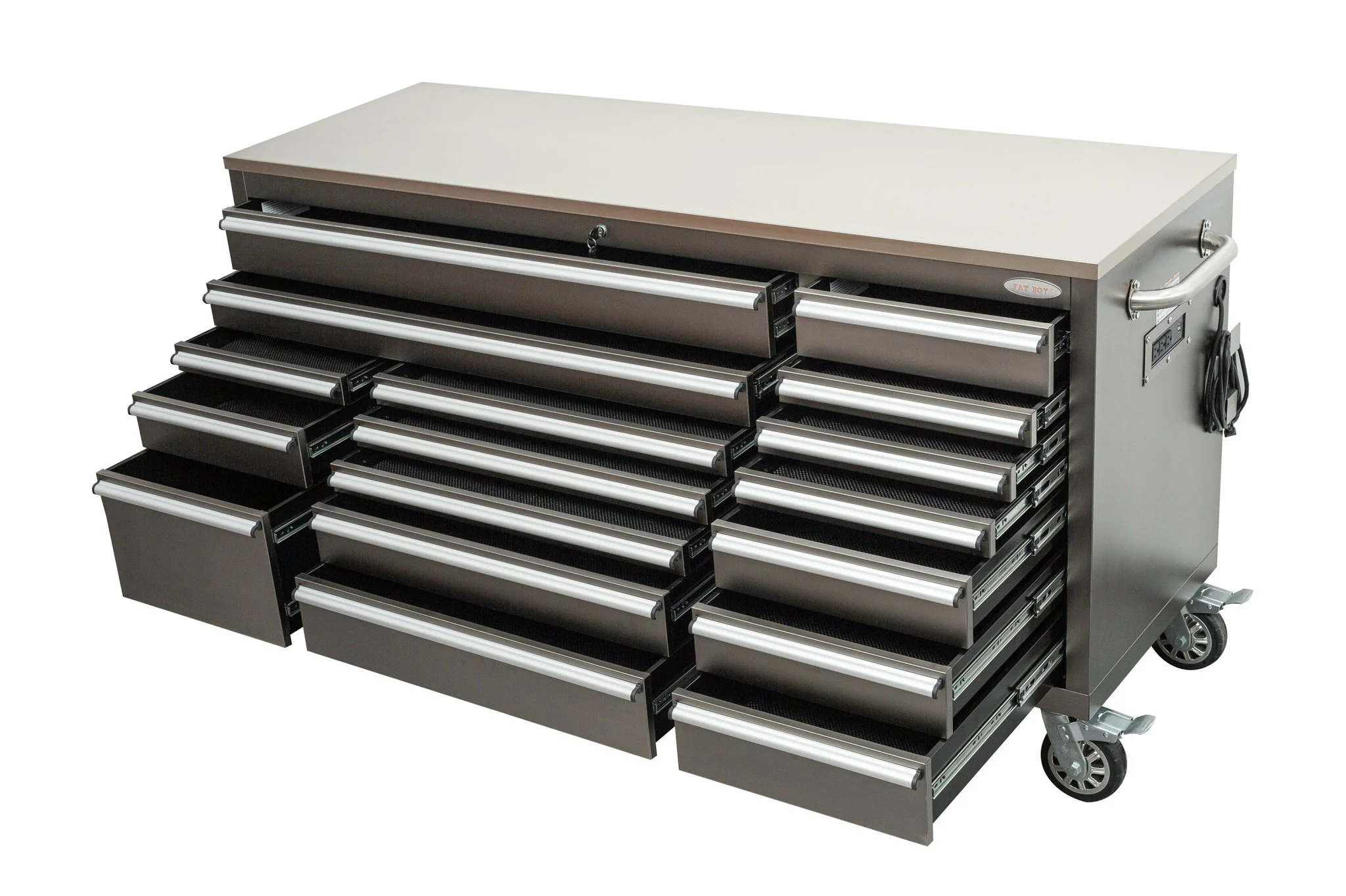 6FT 17-Drawer Tool Bench Workstation & Tool Box – Heavy-Duty Rolling Workbench with Power Outlets & USB | Multi-Color Options - Image 76