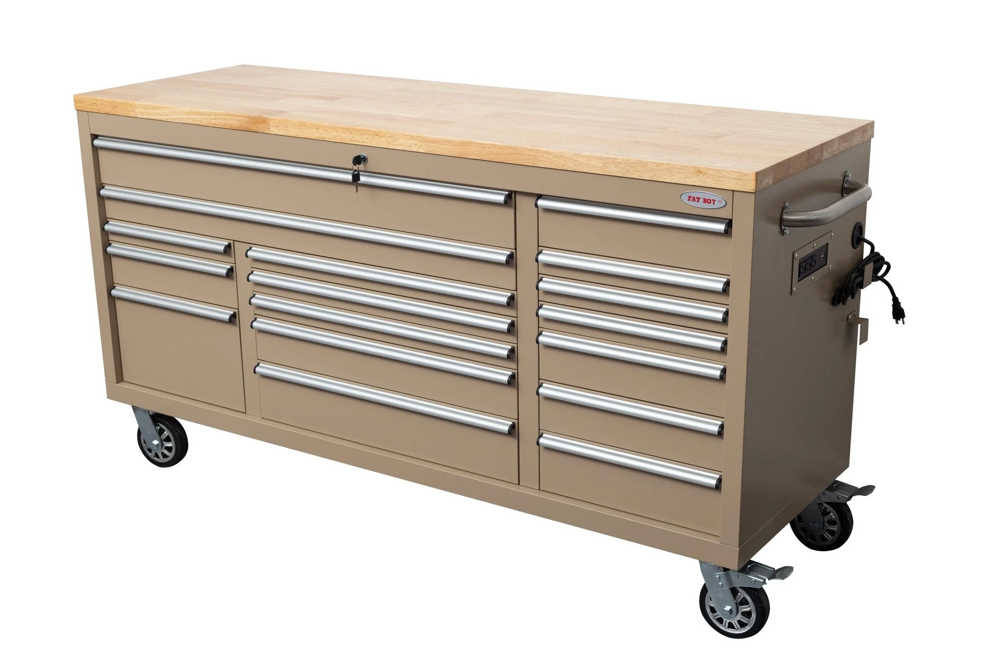 6FT 17-Drawer Tool Bench Workstation & Tool Box – Heavy-Duty Rolling Workbench with Power Outlets & USB | Multi-Color Options - Image 79