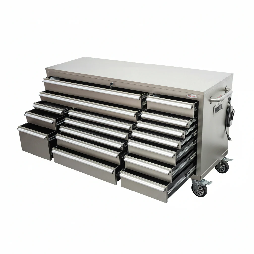 6FT 17-Drawer Tool Bench Workstation & Tool Box – Heavy-Duty Rolling Workbench with Power Outlets & USB | Multi-Color Options - Image 87