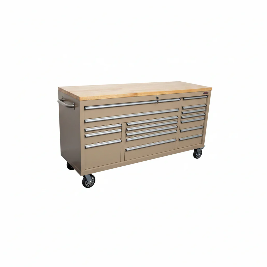 6FT 17-Drawer Tool Bench Workstation & Tool Box – Heavy-Duty Rolling Workbench with Power Outlets & USB | Multi-Color Options - Image 89