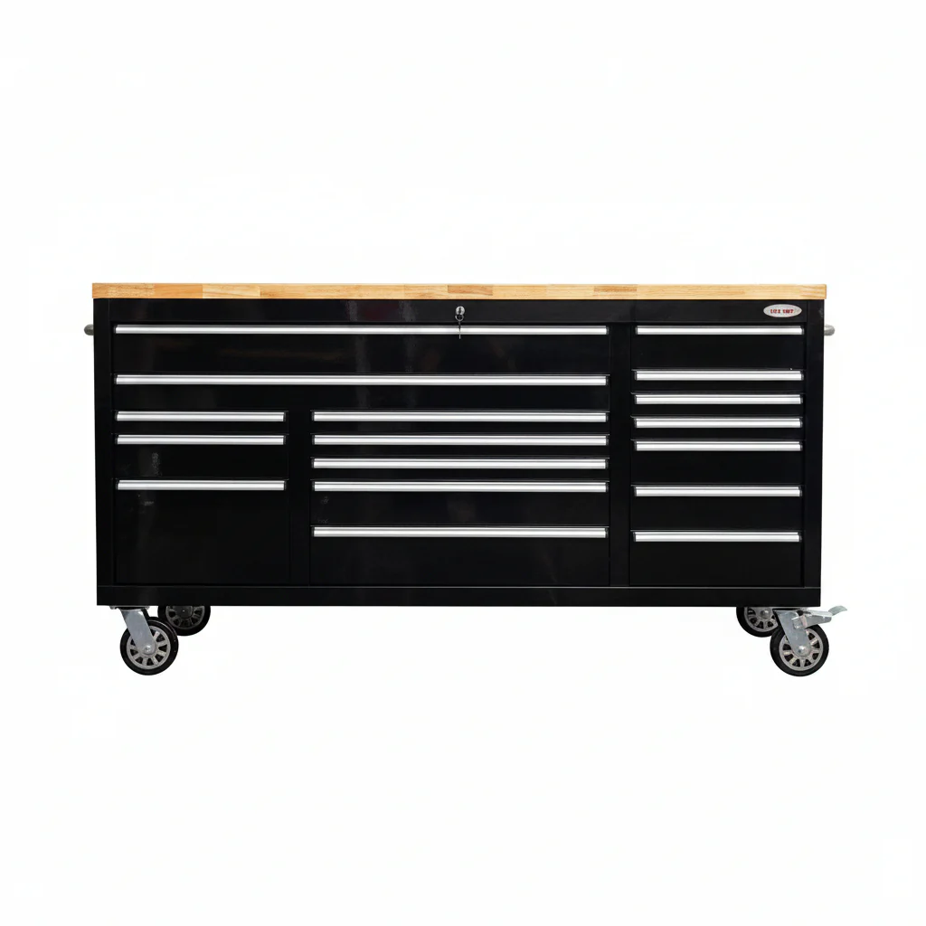 6FT 17-Drawer Tool Bench Workstation & Tool Box – Heavy-Duty Rolling Workbench with Power Outlets & USB | Multi-Color Options - Image 9